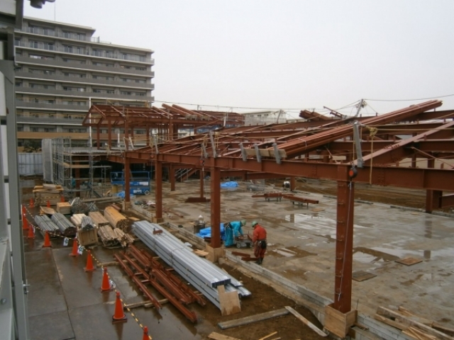 骨組みだけでなく、１階～２階と建物の構造がはっきり分かるようになりました。